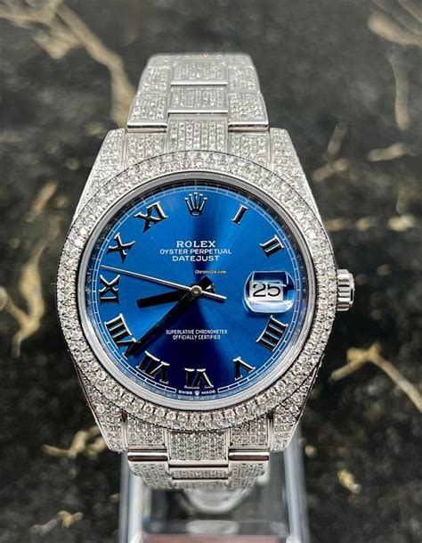 ice rolex replica|rolex datejust 41 iced out.